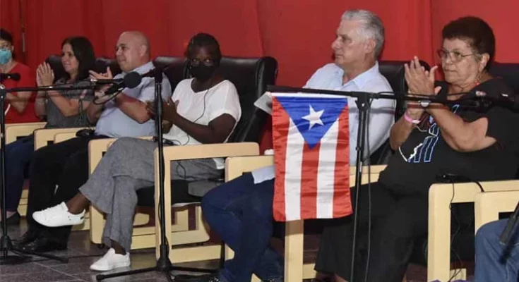 Presidente Díaz-Canel se reúne con activistas de solidaridad con Cuba