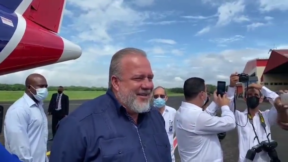 Primer ministro llega a Nicaragua. Foto: Captura de pantalla.