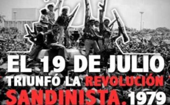 Aniversario 43 del triunfo sandinista en Nicaragua.