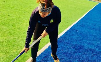 floridana Sheila Puerto Machado es una de las integrantes de la selección camagüeyana en la presente edición del Campeonato Nacional de Hockey sobre Césped para la rama femenina