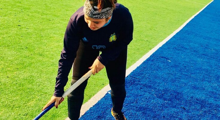floridana Sheila Puerto Machado es una de las integrantes de la selección camagüeyana en la presente edición del Campeonato Nacional de Hockey sobre Césped para la rama femenina