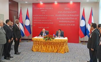 Constatan excelente estado de relaciones Laos-Cuba