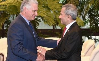 Recibe Díaz-Canel al canciller de Singapur