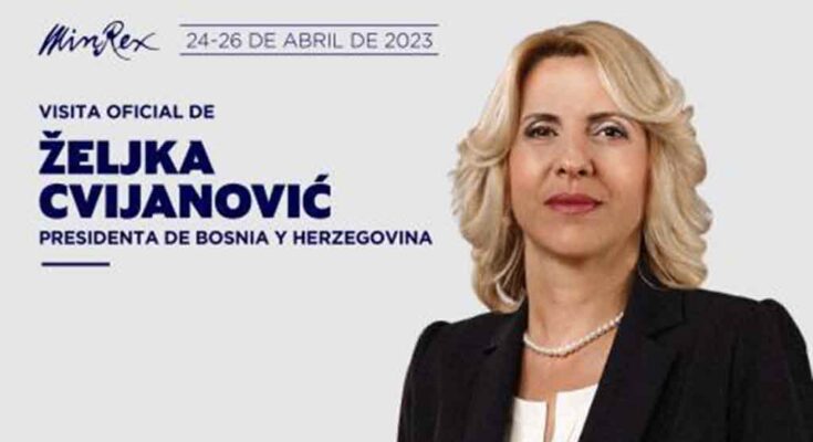 Llegará a Cuba presidenta de Bosnia y Herzegovina