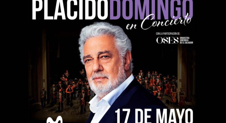 Tenor Plácido Domingo por tocar el corazón de los salvadoreños