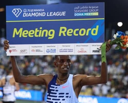 Destacan récord mundial de atleta etíope en Doha League 2023