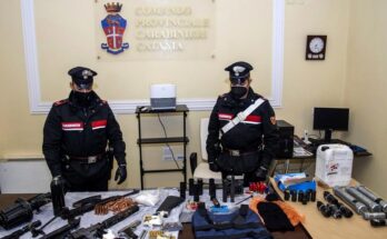 Arrestan en Italia a mafiosos y ocupan armas de alto calibre