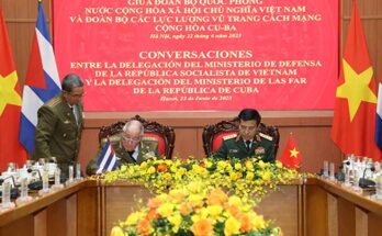 Señalan lazos en defensa como pilar en relación Vietnam-Cuba