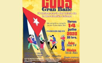 Fiesta en México por 70 aniversario de inicio de la Revolución Cubana