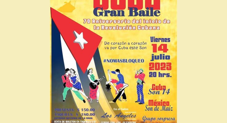 Fiesta en México por 70 aniversario de inicio de la Revolución Cubana