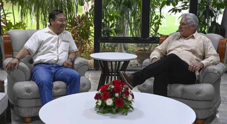 El presidente de la República de Cuba, Miguel Díaz-Canel Bermúdez, sostuvo este sábado conversaciones con el presidente del Estado Plurinacional de Bolivia, Luis Alberto Arce Catacora, quien realiza una visita de trabajo a Cuba por invitación del Jefe de Estado cubano.
