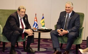Dialogan en Bruselas presidente cubano y primer ministro sanvicentino