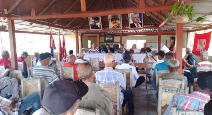 Reconocen a los campesinos más destacados en la cooperativa Abel Santamaría