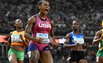Mundial de atletismo 2023: Estadounidense Sha'Carri Richardson, campeona del mundo de los 100 metros