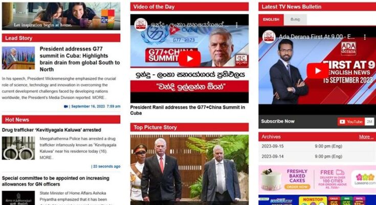 Acapara prensa de Sri Lanka Cumbre del G77 y China en Cuba