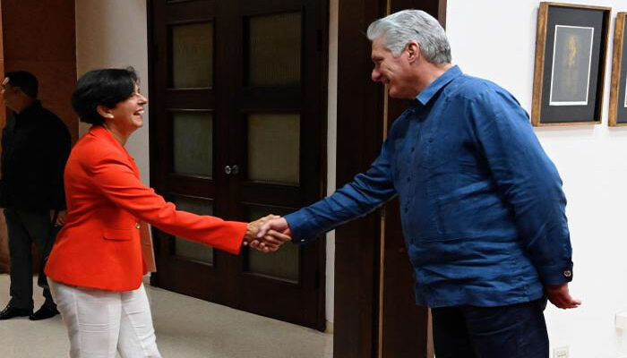 Miguel Díaz-Canel, Primer Secretario del Comité Central del Partido Comunista de Cuba y Presidente de la República, agradeció la ayuda del Programa Mundial de Alimentos (PMA) en varios ámbitos de la realidad del país.