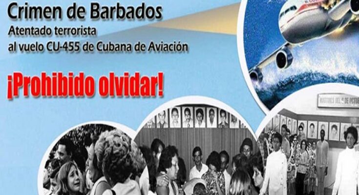 Cuba rinde homenaje a víctimas de crimen de Barbados