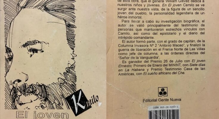 Presentarán en Florida el libro El Joven Camilo, del William Gálvez