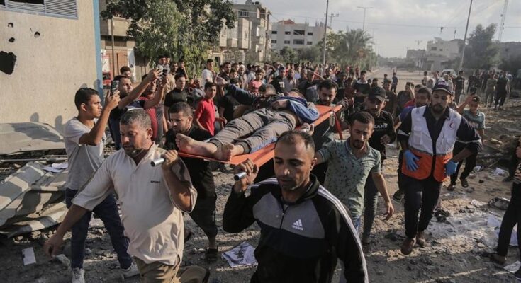 Numerosos civiles palestinos asesinados por bombas israelíes