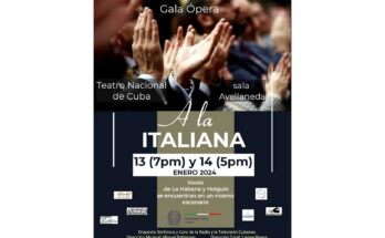 A la italiana, nuevo espectáculo con voces líricas de Cuba