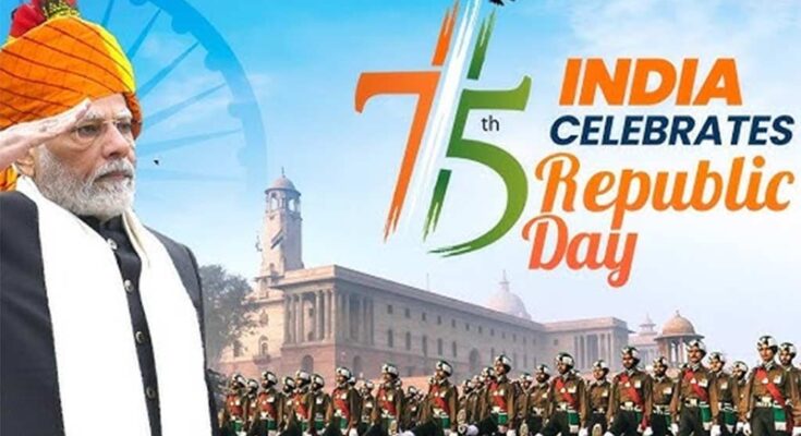 Con gran desfile celebra India aniversario 75 de Día de la República