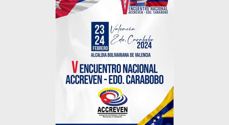 Cubanos residentes en Venezuela celebrarán su V Encuentro Nacional