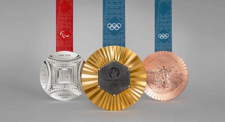 Revelan medallas que se entregarán en Juegos Olímpicos de París