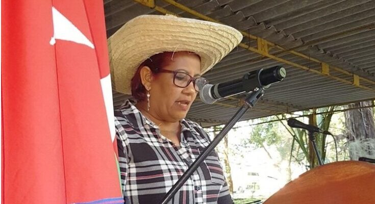 Regla Frómeta Rivera, presidenta de la organización campesina en Camagüey