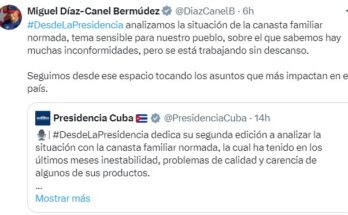 Cuba prioriza la alimentación del pueblo frente a bloqueo de EEUU