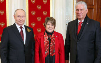 Putin se reúne con presidente cubano Miguel Díaz-Canel