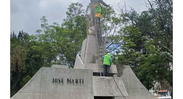 Municipalidad capitalina restaura Plaza José Martí en Guatemala