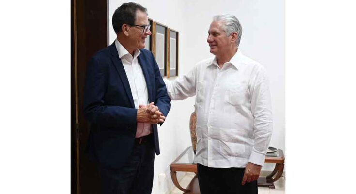 Presidente de Cuba recibió a director general de Onudi
