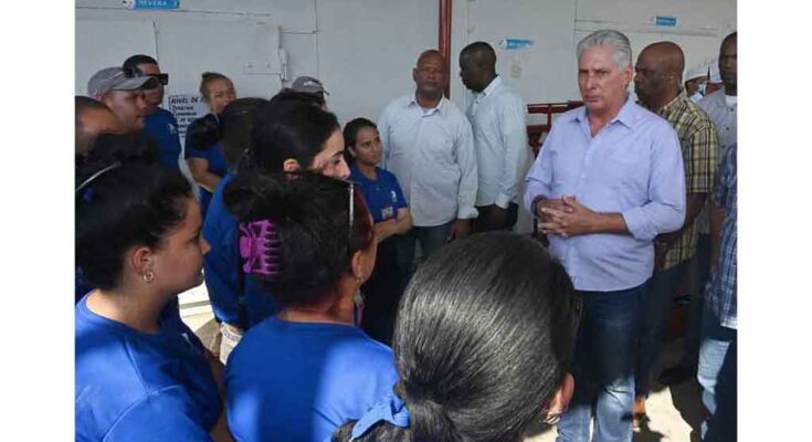 Evalúa Díaz-Canel marcha de entidades económicas en provincia de Cuba