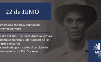 Aracelio Iglesias, líder sindical de los obreros portuarios