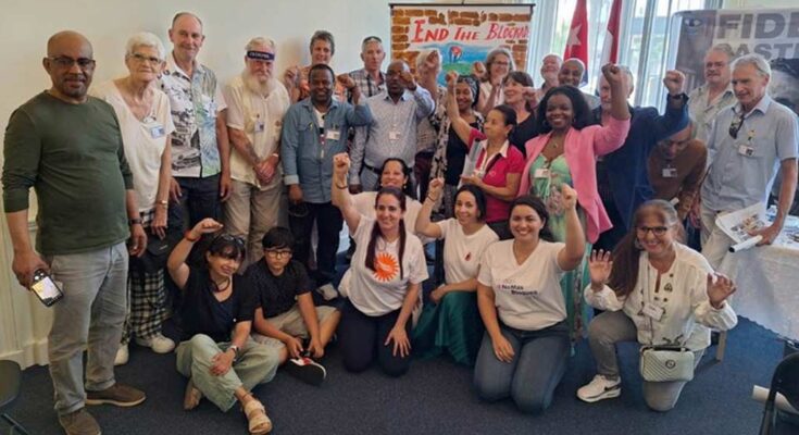 Acto de solidaridad con Cuba. Foto: PL