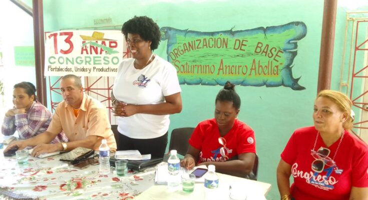Campesinas floridanas intercambian experiencias con dirigentes de la organización femenina del país