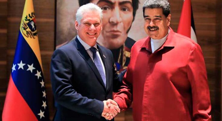 Presidente cubano felicita a Nicolás Maduro por su victoria electoral