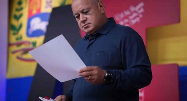 Diosdado Cabello alertó de nuevos planes violentos en Venezuela