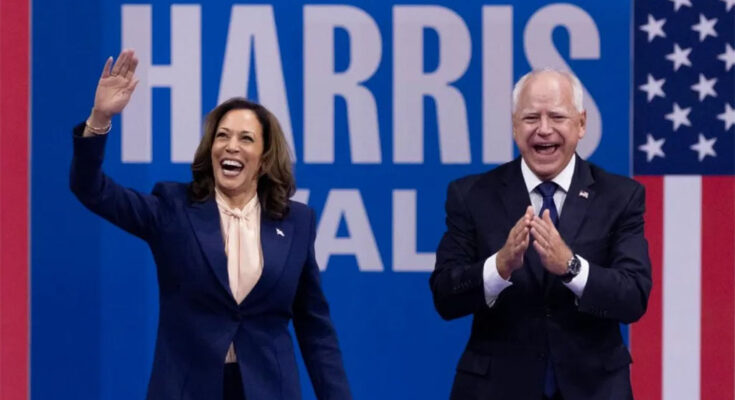 Harris-Walz llevan campaña demócrata a estados de la Unión claves