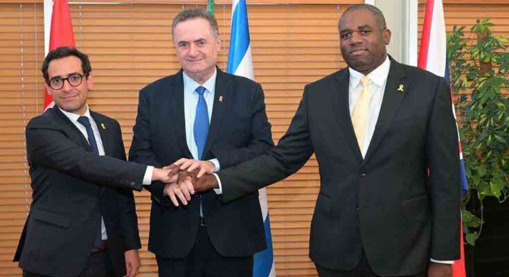 Francia y Reino Unido abogan por solución de dos Estados
