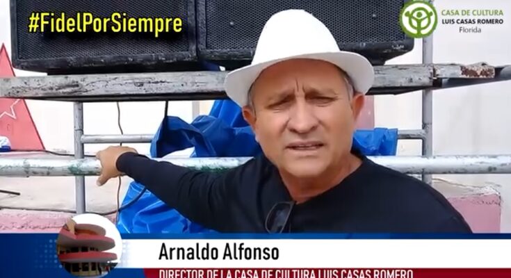 Arnaldo Alfonso Rosales, director de la casa de cultura de Florida