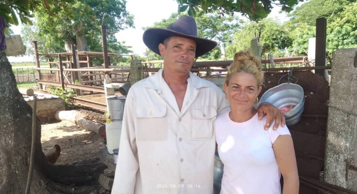 Isnovis Gutiérrez Nerey y Danny Santana Pelegrín dos amantes de la ganadería