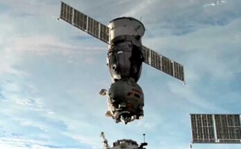 Nave rusa Soyuz MS-25 inció regreso a la Tierra