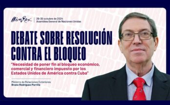 Expectación en Cuba respecto a debate en ONU sobre bloqueo de EEUU