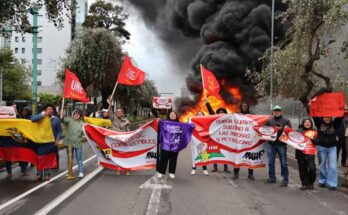 Nueva jornada de movilizaciones contra Noboa en Ecuador