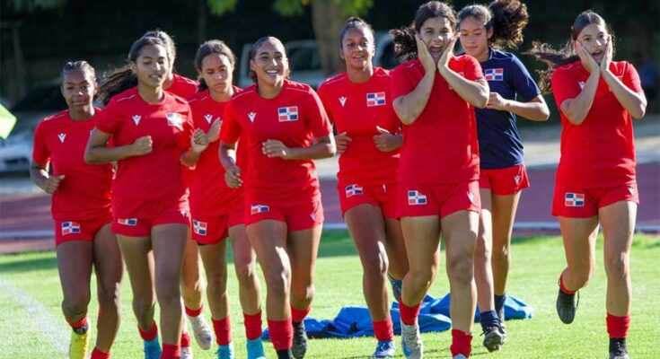 Selección dominicana de fútbol Sub-17 (f) y Cuba en juego amistoso