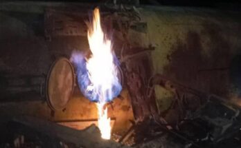 Matanzas: controlado incendio en tren que transportaba alcohol