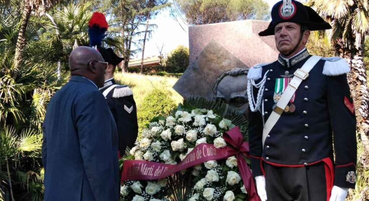 Vicepresidente de Cuba rindió homenaje en Italia a José Martí (+Fotos)