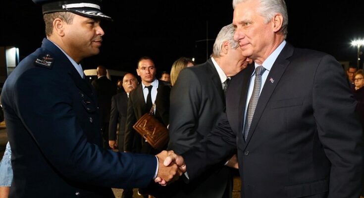 Llega Díaz-Canel a Brasil para asistir a Cumbre de los BRICS