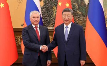 Xi Jinping dialoga en China con presidente de Duma Estatal de Rusia